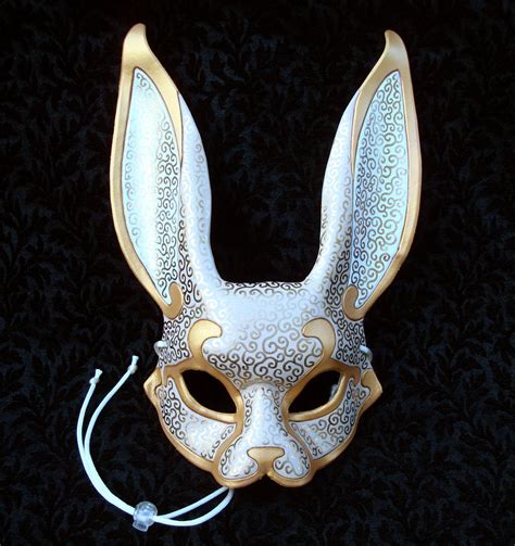 bunny with skull mask